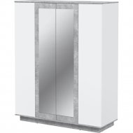 Шкаф «Интерлиния» QZ-ШК3, белый платинум/бетон