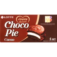 Печенье Lotte choco pie какао, глазированное, 168 г