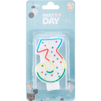 

Свеча д/торта"PARTY DAY"(№3,а.20ME0047)