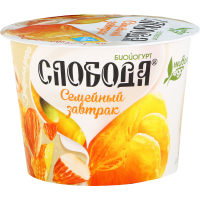 

Биойогурт"СЛОБОДА"(6% мюсли,яб,ман)210г
