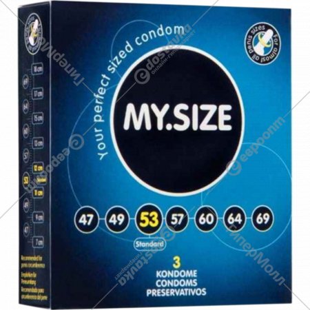 Презервативы «My.Size» размер 53, 3 шт