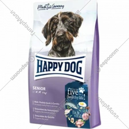 Корм для собак «Happy Dog» Senior, птица/лосось/рыба/ягненок, 60767, 4 кг