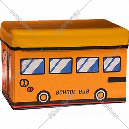 Ящик для хранения «Фея Порядка» Школьный автобус, FK-101, желтый