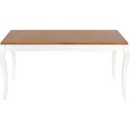 Обеденный стол «Halmar» Windsor раскладной, дуб темный/белый, 160-240/90/76 New, V-PL-WINDSOR-ST-C.DAB/BIALY