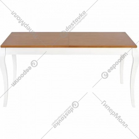 Обеденный стол «Halmar» Windsor раскладной, дуб темный/белый, 160-240/90/76 New, V-PL-WINDSOR-ST-C.DAB/BIALY