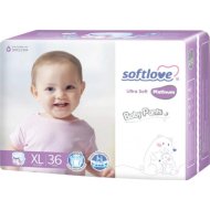 Подгузники-трусики детские «Softlove» Platinum, размер XL, 12-17 кг, 36 шт