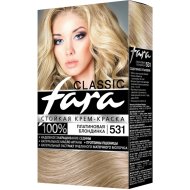 Крем-краска для волос «Fara Natural Color» тон 531 платиновая блондинка.