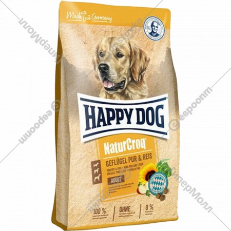 Корм для собак «Happy Dog» NaturCroq Geflugel Pur&Reis, 60512, 4 кг