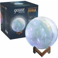 Светильник настольный «Gauss» 3D Луна 1W RGB, NN003