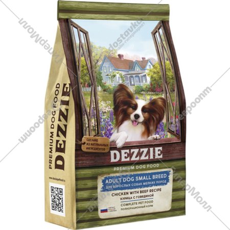 Корм для собак «Dezzie» Adult Dog Small Breed, курица с говядиной, 3 кг