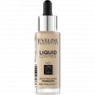 Тональный крем Eveline «Liquid Сontrol», 015 Light Vanilla, 30 мл