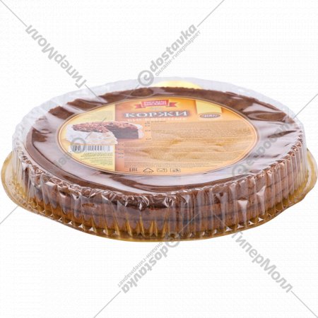 Коржи для торта «Русский бисквит» бисквитные с какао, 400 г