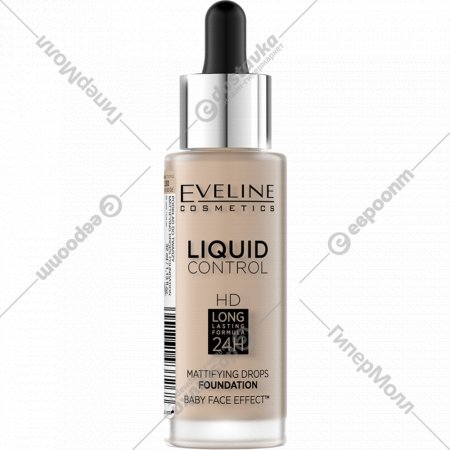 Тональный крем Eveline «Liquid Сontrol», 030 Sand Beige, 30 мл