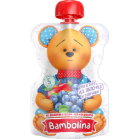 

Пюре "BAMBOLINA" (ябл/голубик.) пауч 90г