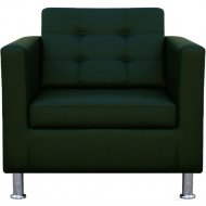 Кресло «Brioli» Дилли клетка, L15 зеленый, 76х80х82 см