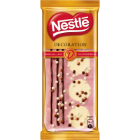 

Шоколад"NESTLE"(бел,клубника,декор)85г