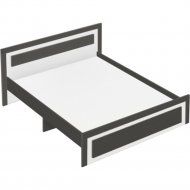 Кровать «Артём-Мебель» СН-120.03-1200, белый/графит