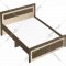 Кровать «Артём-Мебель» СН-120.03-1200, дуб экспрессив бронзовый/дуб экспрессив песочный