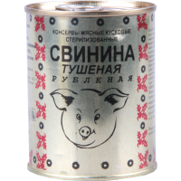 

Конс.мясн."СВИНИНА ТУШ.РУБЛ" Береза 338г