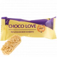 Конфета мультизлаковая «Choco Love» с белой глазурью, 1 кг, фасовка 0.45 - 0.5 кг
