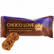 Конфета мультизлаковая «Choco Love» с темной глазурью, 1 кг, фасовка 0.45 - 0.5 кг