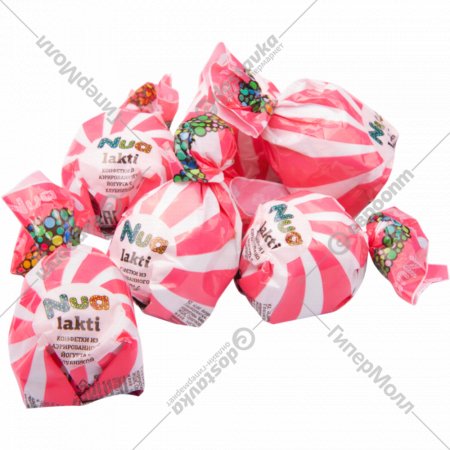 Конфеты глазированные «Сладуница» Lakti, йогурт, клубника и сливки, 1 кг, фасовка 0.4 кг