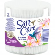 Ватные палочки «Soft Care» стакан круглый, 100 шт