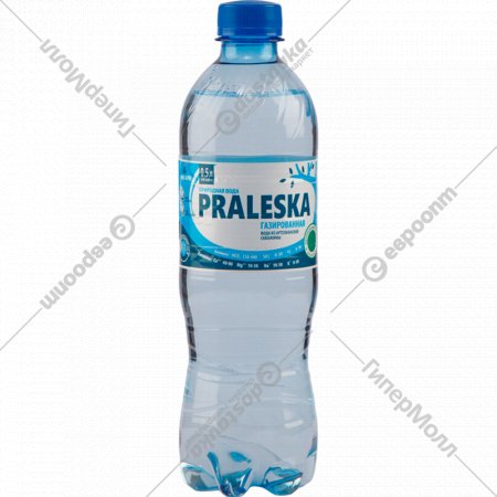 Вода питьевая «Praleska» газированная, 0.5 л