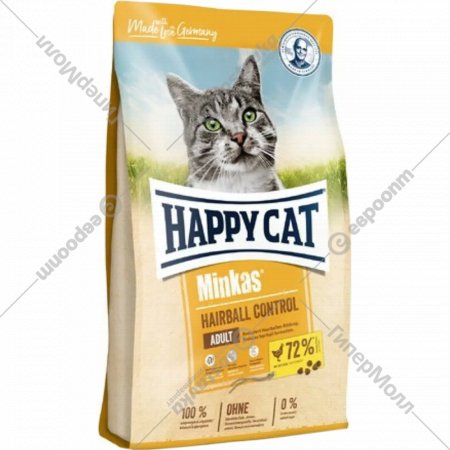 Корм для кошек «Happy Cat» Minkas Hairball Control Geflugel, 70410, 1.5 кг