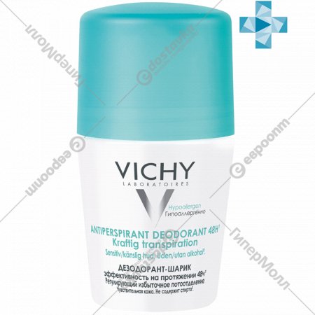 Дезодорант шариковый «Vichy» Deodorants, избыточное потоотделение, 50 мл