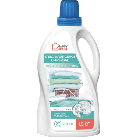 Гель для стирки Happy House Universal, 1.5 кг