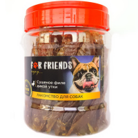 

Лакомство"FOR FRIENDS"(дикая утка)500г