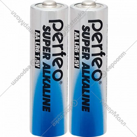 Комплект батареек «Perfeo» Super Alkaline, АА/2SH, PF LR6/2SH, 2 шт