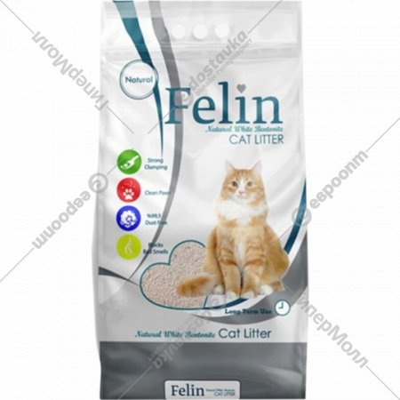 Наполнитель для туалета «Felin» Natural, бентонит, 5 л