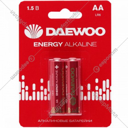 Комплект батареек «Daewoo» АА BL-2 ENERGY Alkaline, 5029750, 2 шт