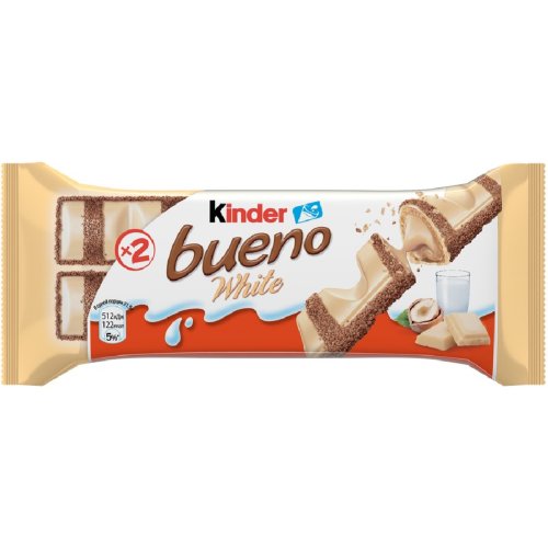 Вафли «Kinder Bueno» White, в белом шоколаде, 39 г