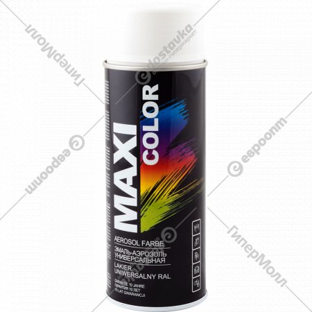 Эмаль-аэрозоль «Maxi color» универсальная, белая матовая, 400 мл