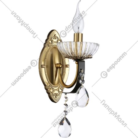 Настенный светильник «Ambrella light» TR4954 BK/GD/CL, черный/золото/прозрачный