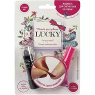 Набор детской косметики «LUCKY» (помада и лак, фуксия)