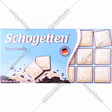 Шоколад белый «Shogetten» Stracciatella, 100 г