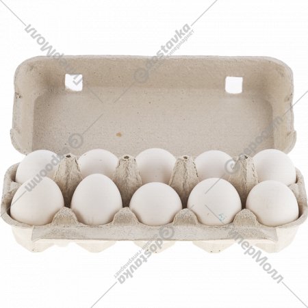 Яйца куриные белые, С-1, 10 шт