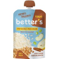 Каша «Better's» гречнево-рисовая с яблоками и корицей, 120 г