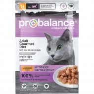 Корм для кошек «ProBalance» Gourmet Diet, телятина и кролик, 85 г