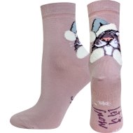 Носки женские Брестские 1133, 463, серый/розовый, размер 23