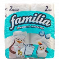 Полотенца бумажные «Familia» белые, 2 рулона