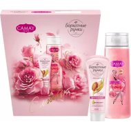Набор косметики Camay Красота и уход, гель для душа + крем для рук Бархатные ручки, 250 + 80 мл