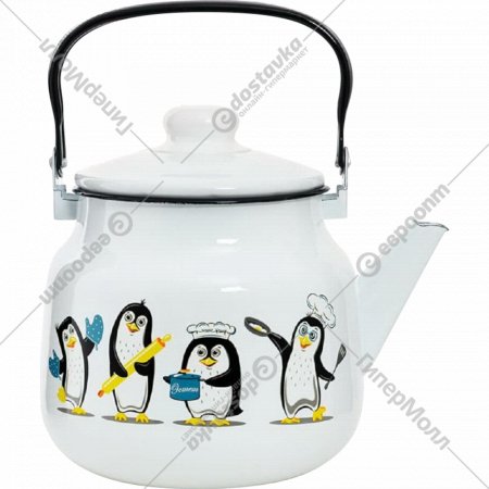 Чайник «Эстет» Пингвины, ЭТ-75102, 3.5 л