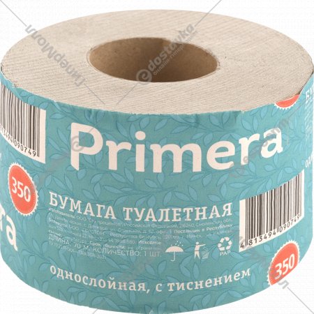 Бумага туалетная «Primera» 350, 1 шт