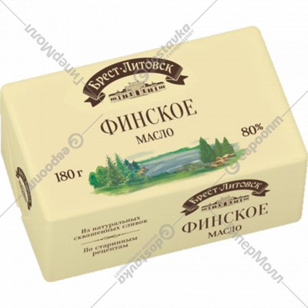 Масло сладкосливочное «Брест-Литовск Финское» 80%, 180 г