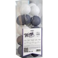 Фонарики тайские Luazon Нить, Клубки, 3590729, серебристый/белый